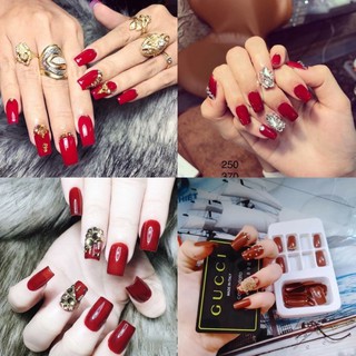 Bộ móng tay giả thiết kế 24 móng kèm keo