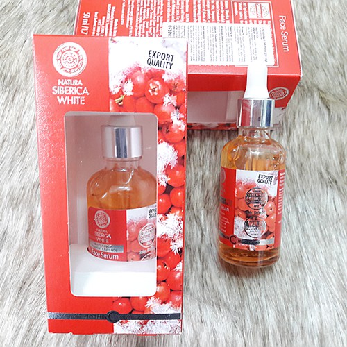 Serum mặt Natura Siberica White Whitening dưỡng trắng da mờ thâm nám