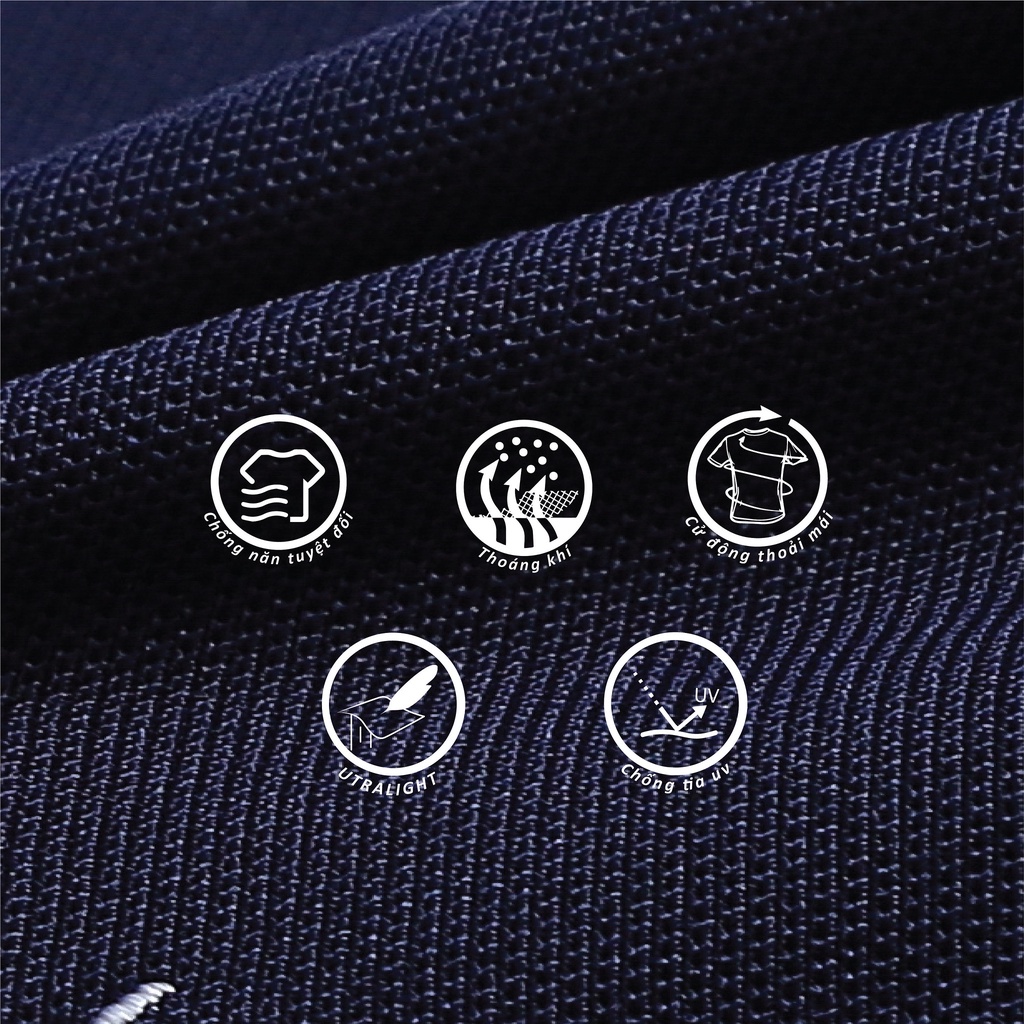 Áo Polo Nam Có Cổ GrayHomme Phối Bo Viền Cổ Kẻ Ngang Thân Trẻ Trung, Năng Động - TPG20-20