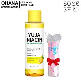 [Tặng Bông] Nước Hoa Hồng Dưỡng Ẩm, Làm Trắng Da, Mờ Thâm Some By Mi Yuja Niacin Brightening Toner 150ml