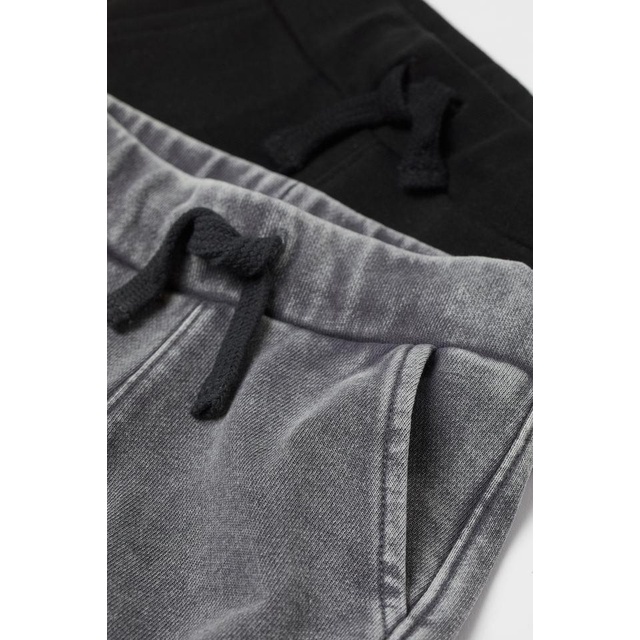 Set 2 quần nỉ jogger cho bé HM UK/JP/ES/CN size từ 6-9m đến 3-4y