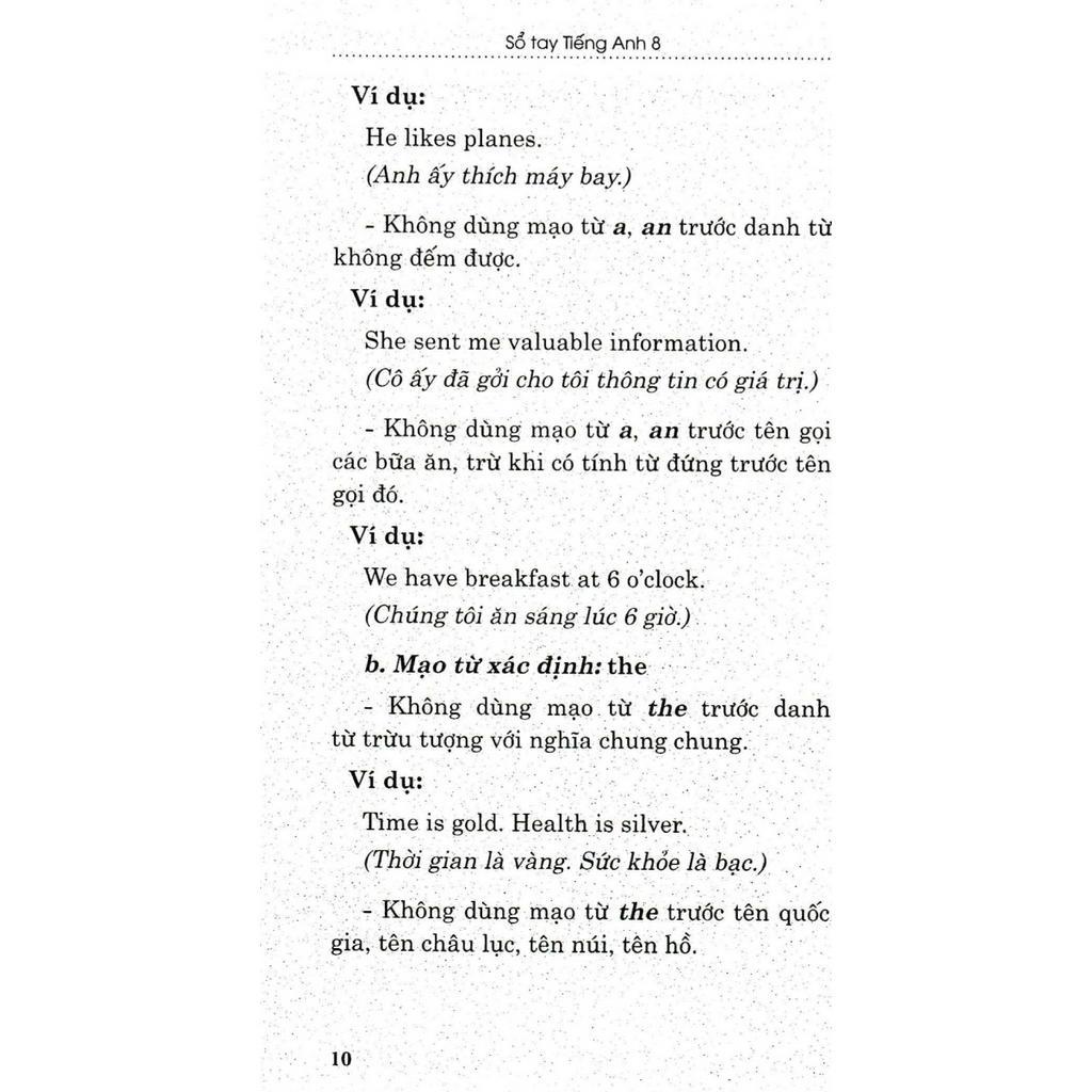 SÁCH - sổ tay tiếng anh lớp 8