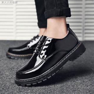 Giày tây mũi tròn phong cách Anh Quốc retro dành cho nam