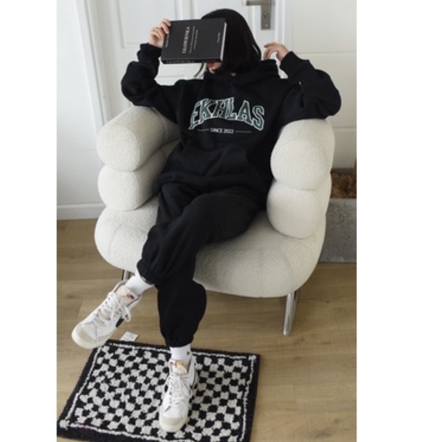 Set Nỉ Hoodie EKHLAS Nam Nữ