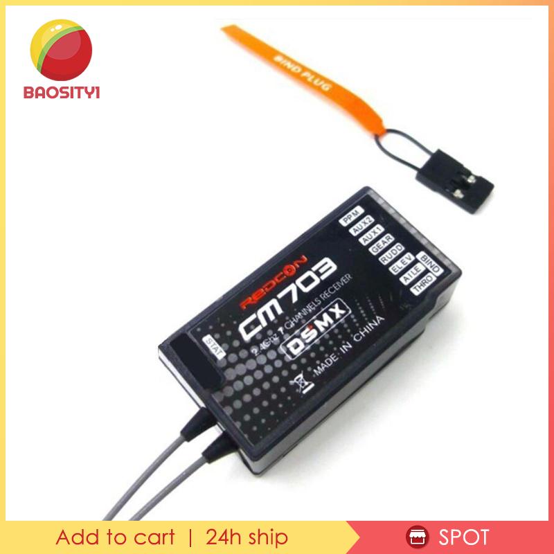 Thiết Bị Nhận Tín Hiệu 7CH DSM2 / DSMX Cho JR DSM-2 / DSM-X DX6I DX18 DX9 DEVO10