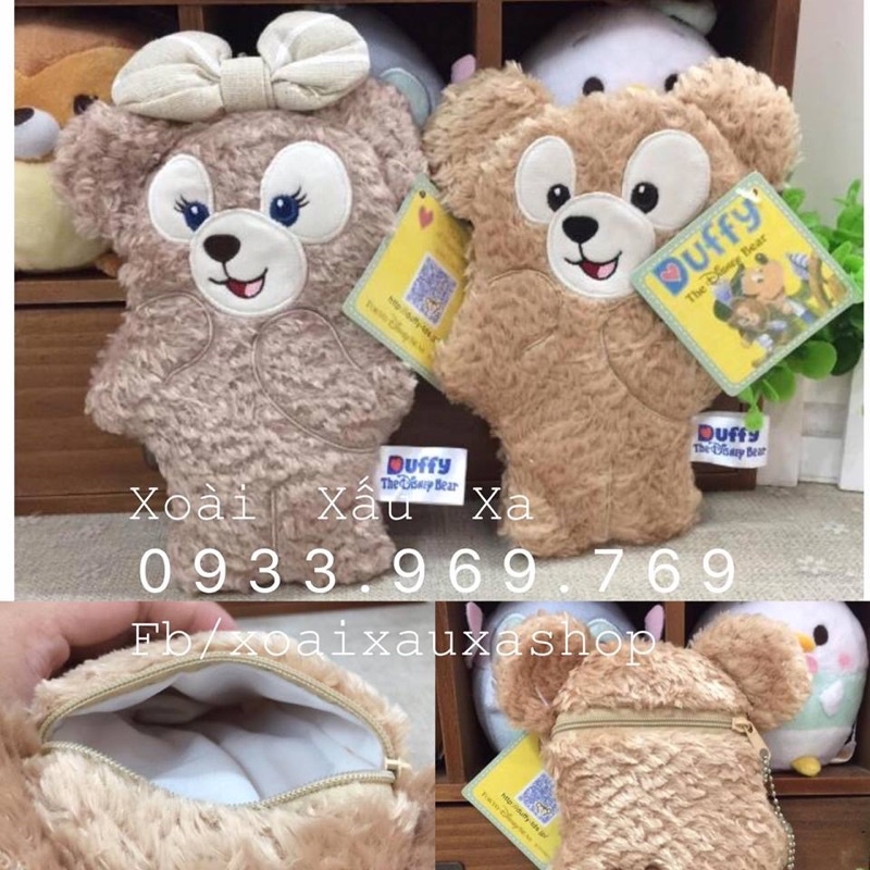 VÍ TIỀN + MÓC KHÓA DUFFY BEAR- SHELLIE MAY HÀNG STORE DISNEY (1cái)