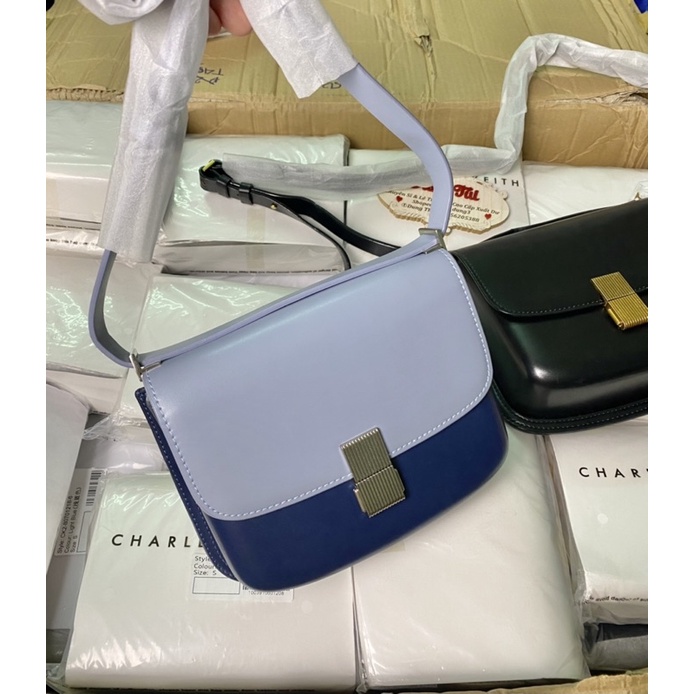 Túi Đeo Chéo Nữ Form Cứng Cáp Chất Da Mịn Láng