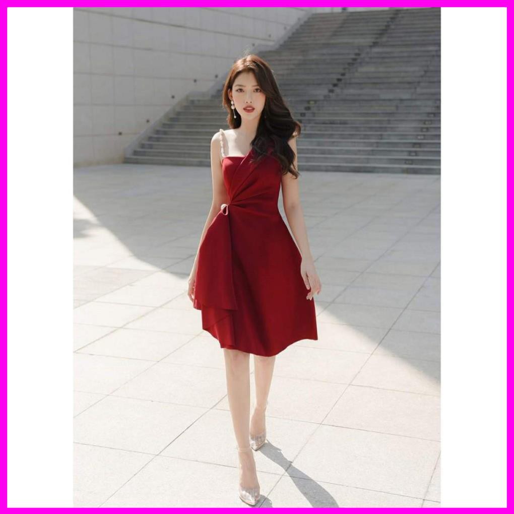 [ Freeship ] Đầm dự tiệc 1 dây vai đính chuỗi sang trọng quý phái Đầm nữ dự tiệc | BigBuy360 - bigbuy360.vn