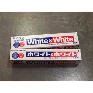 Kem đánh răng white & white _ lion - 150g