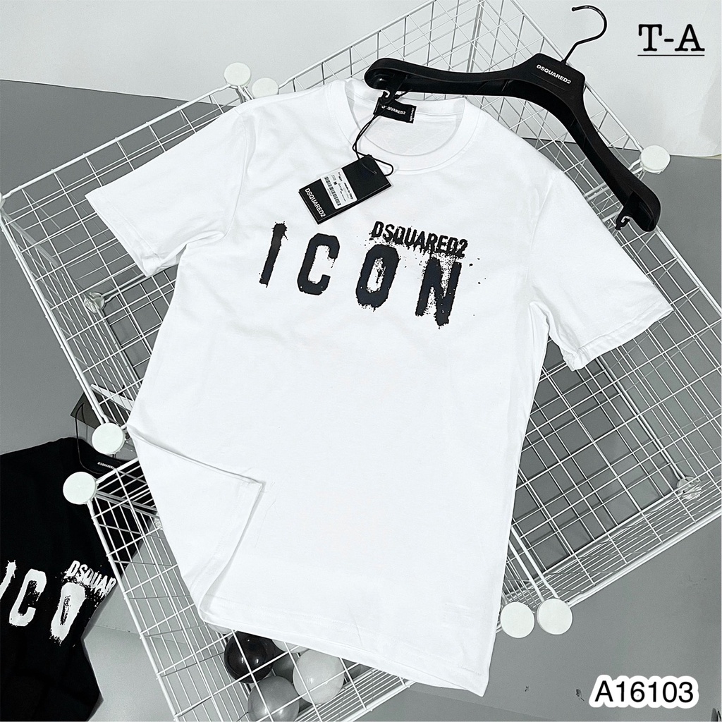 Áo thun cộc tay dsq cho nam nữ - áo phông gvc vải coton mềm - áo phông mặc đôi