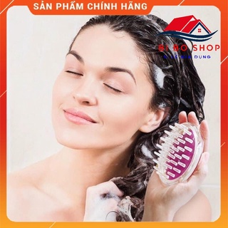 Lược massage đầu, lược gội đầu làm sach da đầu, tẩy tế bào khi gội đầu-lược gội đầu silicon