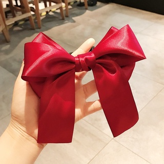 Buộc tóc Phi lụa Hàn Quốc B128 nơ to dễ thương 7 màu