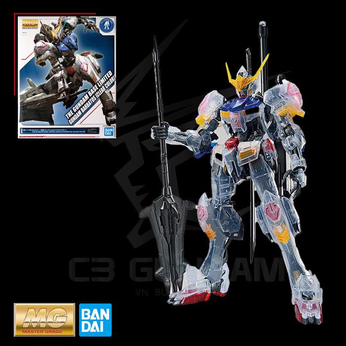 [BANDAI] MG 1/100 THE GUNDAM BASE LIMITED GUNDAM BARBATOS (CLEAR COLOR) ĐỒ CHƠI MÔ HÌNH LẮP RÁP GUNPLA CHÍNH HÃNG NHẬT