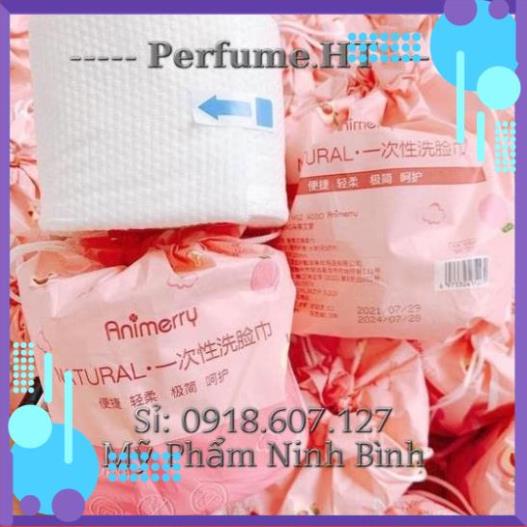 Khăn Tẩy Trang ANIMERRY Dạng Cuộn 2m Bịch Hồng