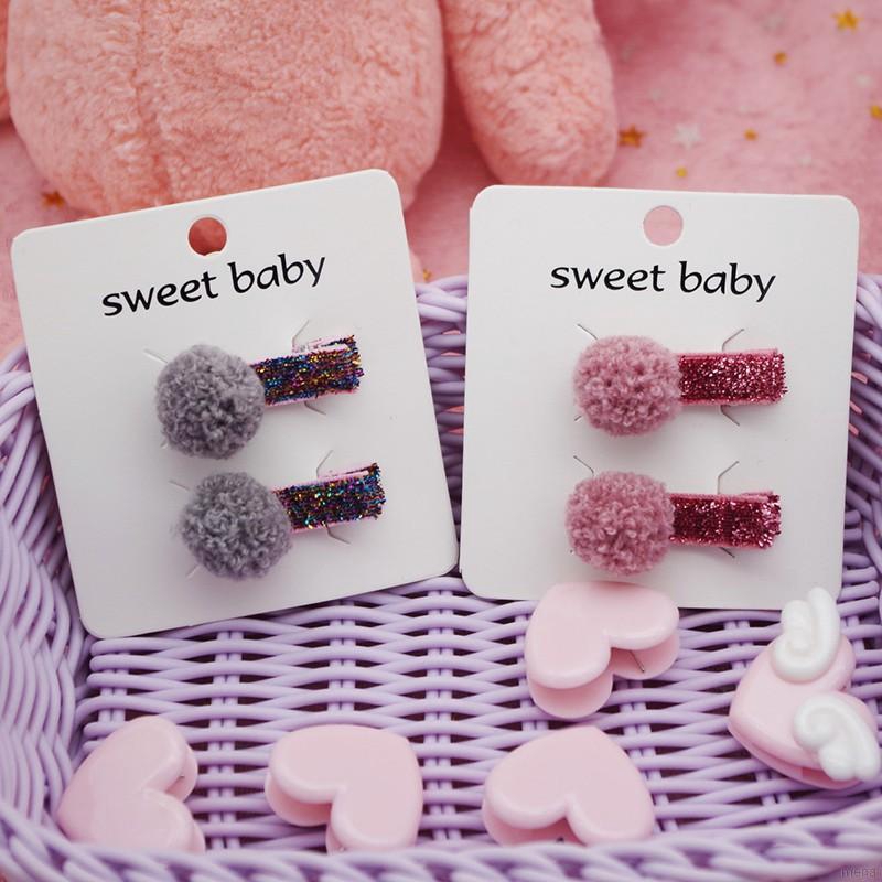 Kẹp tóc nữ đính quả bông đáng yêu xinh xắn