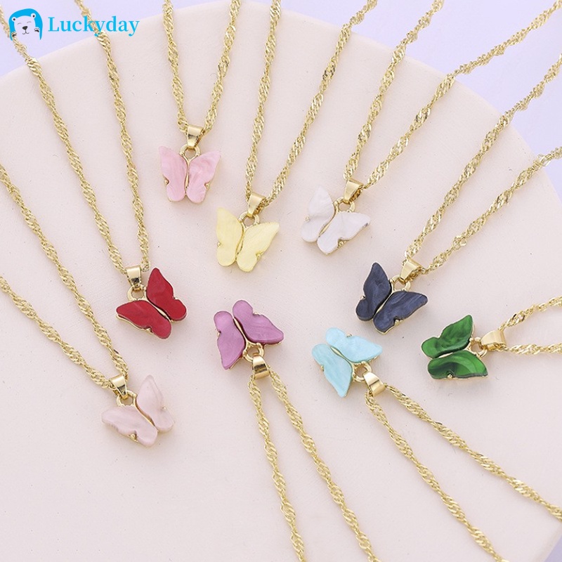 Dây Chuyền Hợp Kim Hình Bướm Xinh Xắn