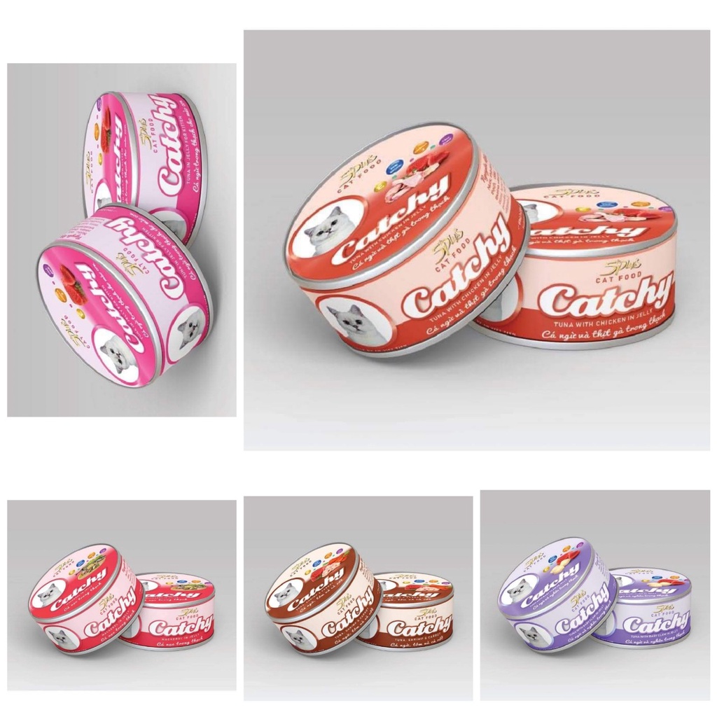 Pate Catchy Lon 160gr Cho Mèo Mọi Lứa Tuổi
