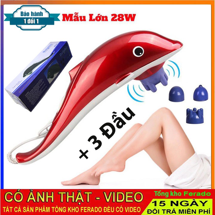 Máy Massage Cá Heo Dolphin PL-608A + Tặng Đầu Massage