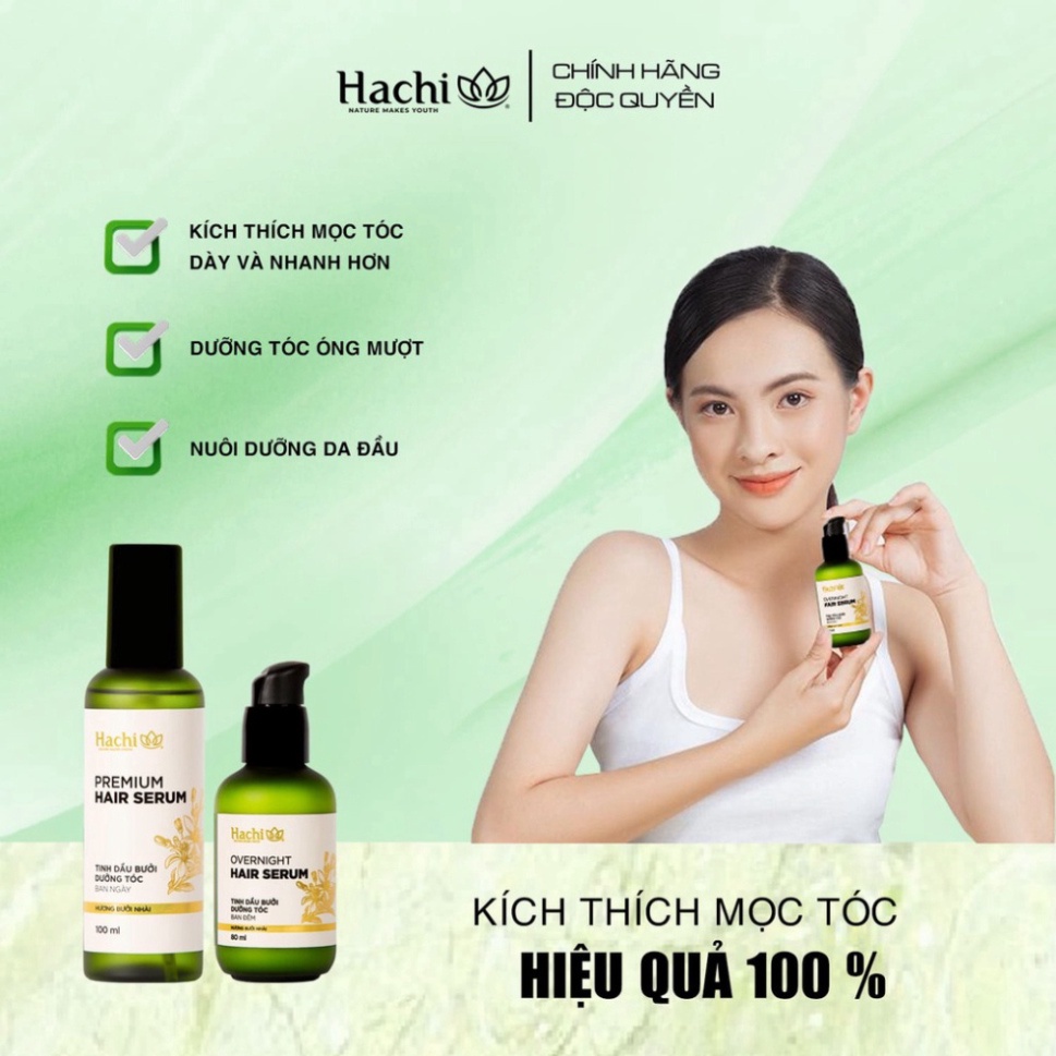 Tinh dầu mọc tóc Overnigth Hair Serum 80ml - Xịt tinh chất bưởi dưỡng tóc ban đêm kích thích mọc tóc ngăn rụng chắc khỏ