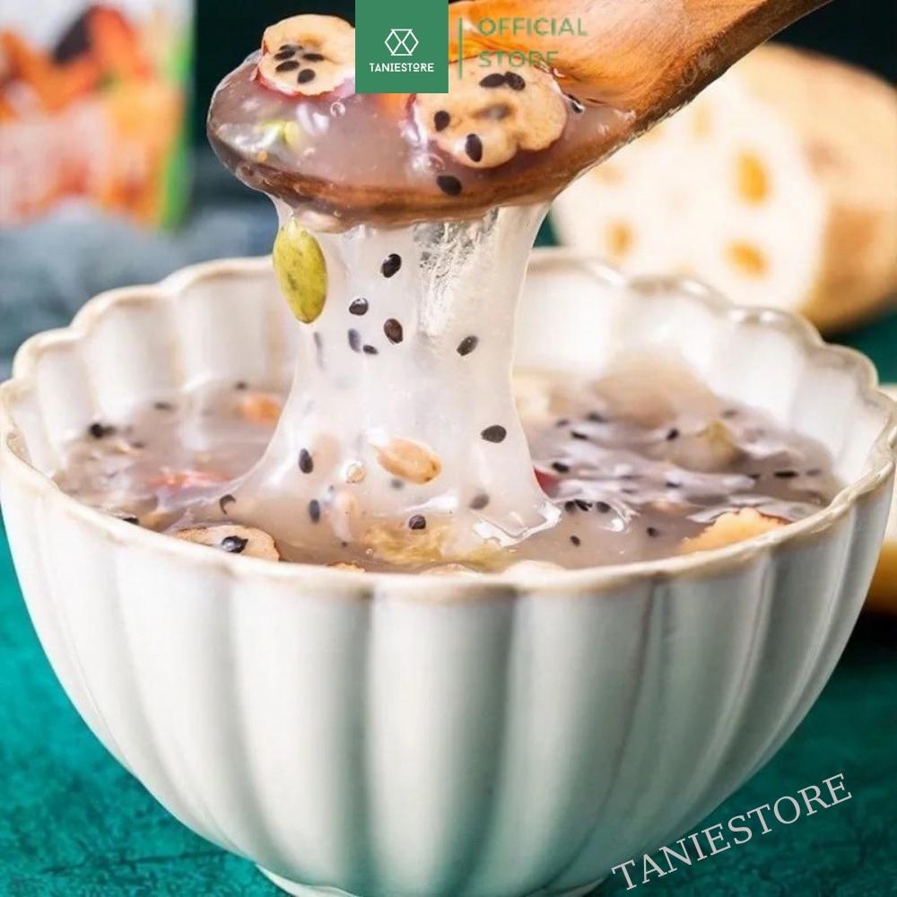 Bột củ sen mix hạt dinh dưỡng Quế Hoa Hạnh Nhân – dưỡng nhan Meizhoushike M3 đẹp da