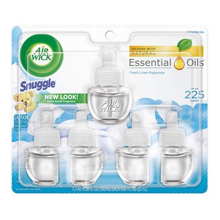 Bộ 5 chai tinh dầu thơm phòng Air Wick Scented Oil Refill Plug in Air Freshener Snuggle 5x20ml (Mỹ)