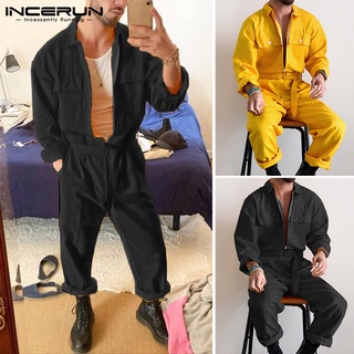 Áo Liền Quần Dài Tay Có Khóa Kéo Thời Trang Cho Nam