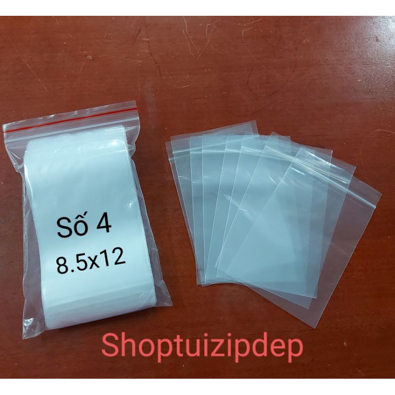 combo 100 cái TÚI ZIP VIỀN TRẮNG size nhỏ