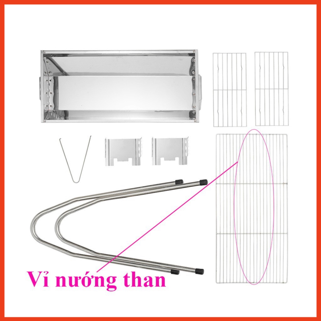 Vỉ nướng inox 59x29cm, phù hợp bếp nướng TopV VCL và ViL,vỉ nướng thịt cao cấp không gỉ, vĩ nướng