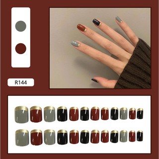 Set 24 / 24 Móng Tay Giả Kiểu Pháp