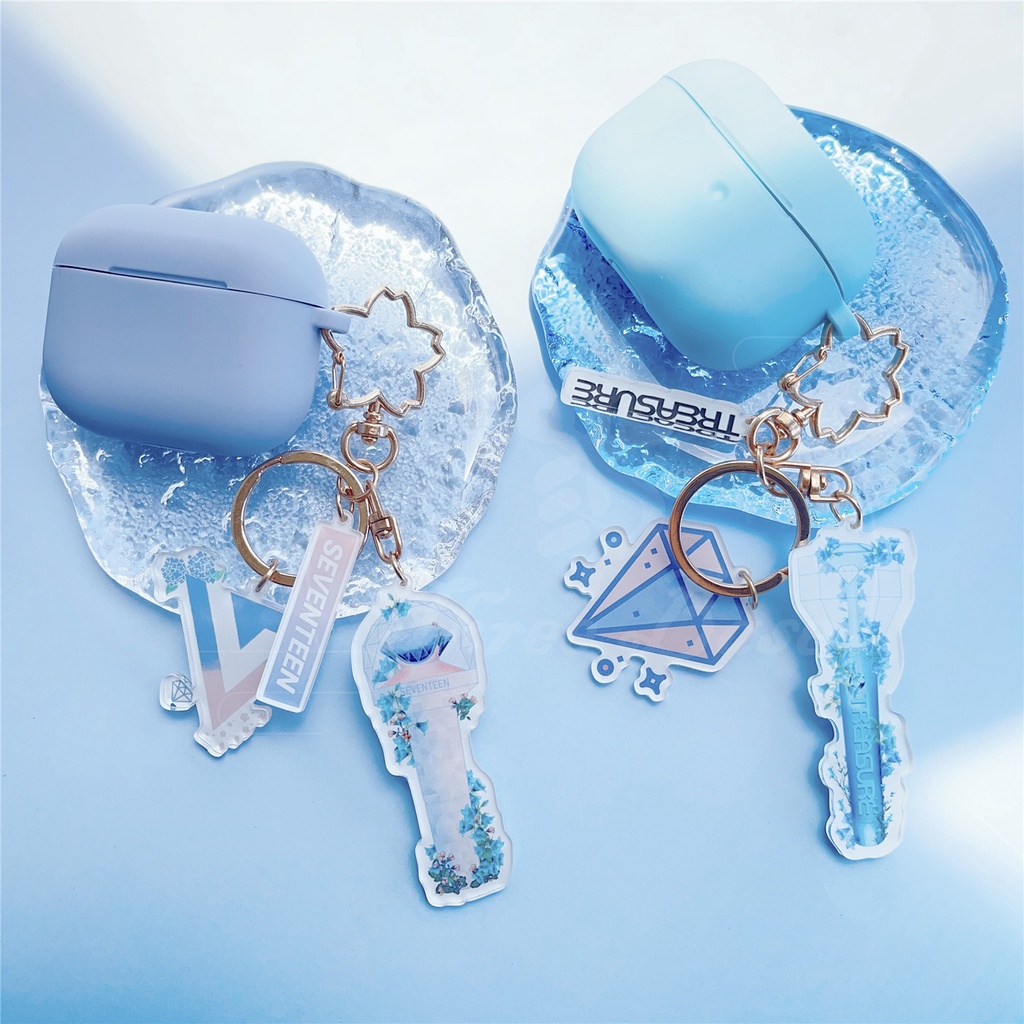 Vỏ Bảo Vệ Hộp Sạc Tai Nghe Airpods 3 pro ASTRO TXT EXO ITZY VELVET MAMAMOO GOT7 MONSTAX E Eunhypen TREASURE SEVENTEEN Không Dây Có Móc Khóa