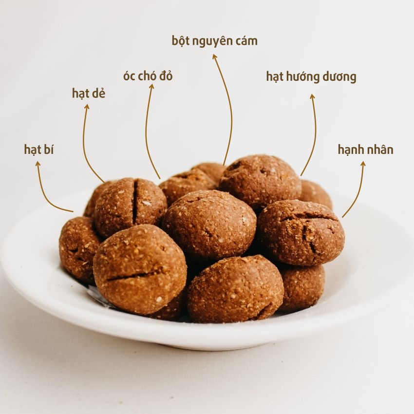 Bánh cookies Yến Mạch Cacao 250gr - Bánh Ăn Kiêng Không Đường DAV005