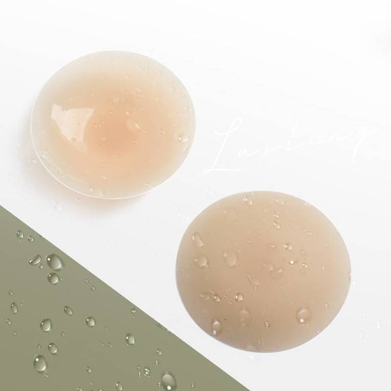 Set 2 miếng dán ngực bằng silicon không dây tự dính thoải mái tiện dụng cho nữ