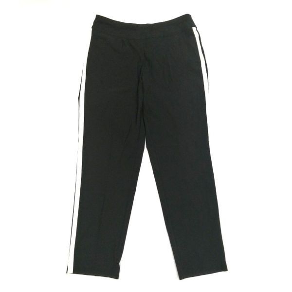 Quần kaki nữ legging co dãn tốt đen sọc trắng bên hông Lady Hagen WGH35036 ( TH6887 )