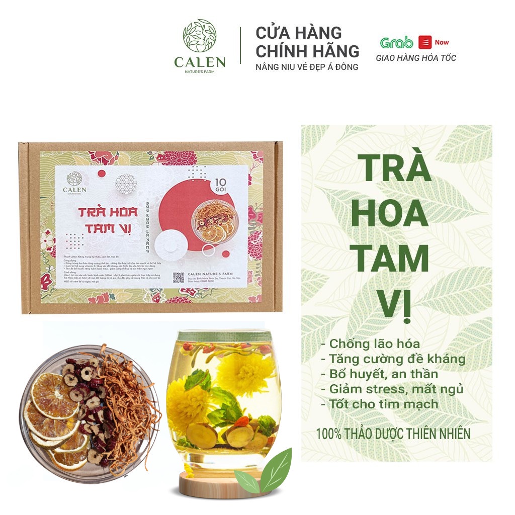 Trà Hoa Thảo Mộc Bổ Dưỡng Khí Huyết Cam Lát, Táo Đỏ, Đông Trùng Thảo Quả