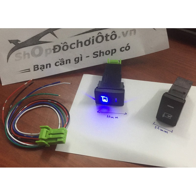 Công tắc gập gương chiếu hậu có đèn