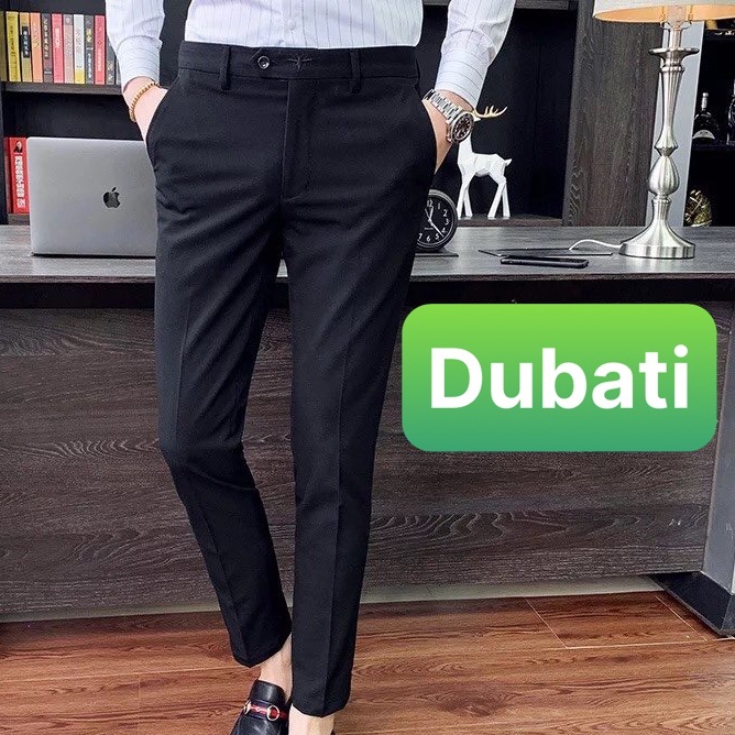 QUẦN TÂY ÂU NAM DÁNG BODY VẢI CO GIÃN CAO CẤP- DUBATI FASHION