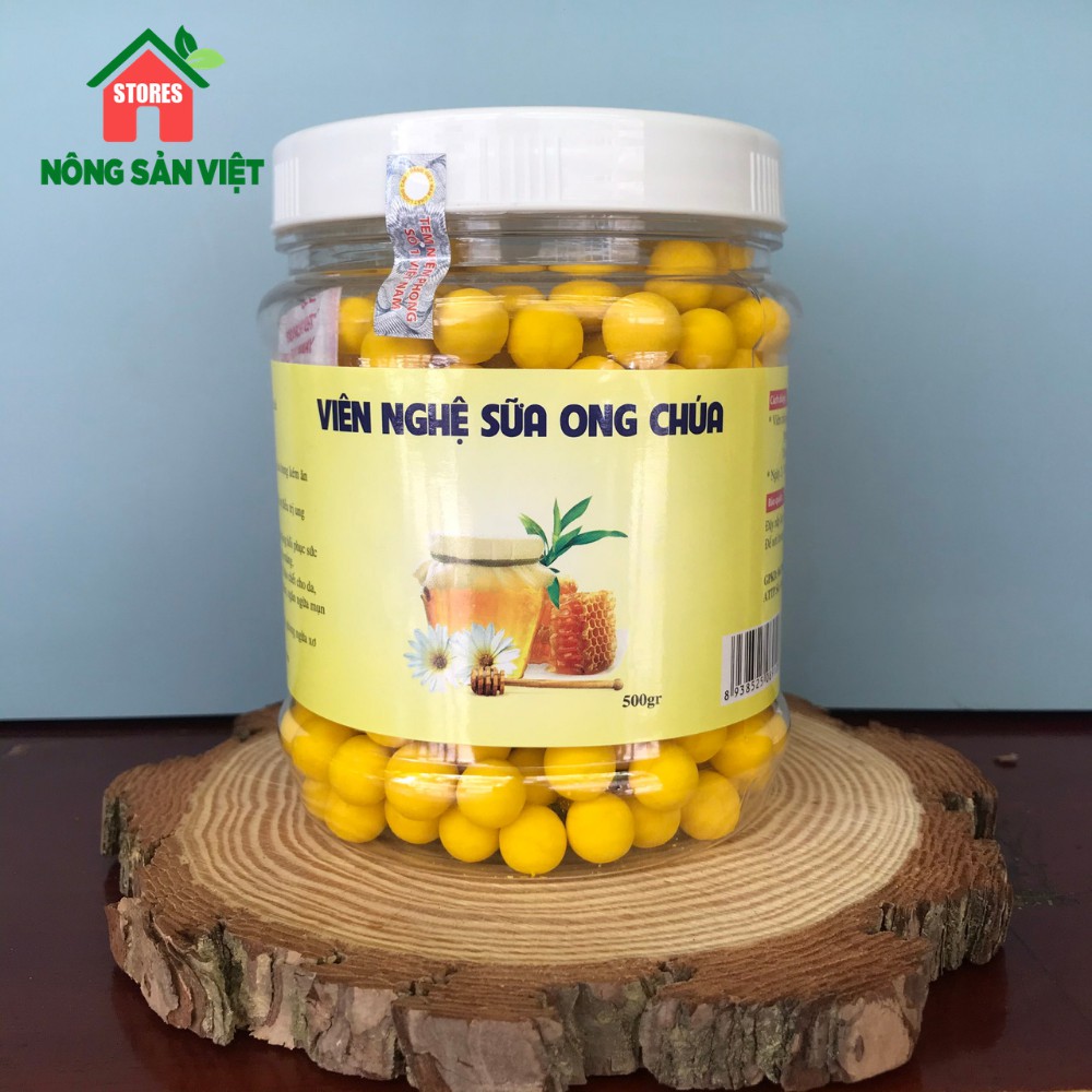 Viên Nghệ Sữa Ong Chúa Hộp 500gr - Đạt Chuẩn VSATTP