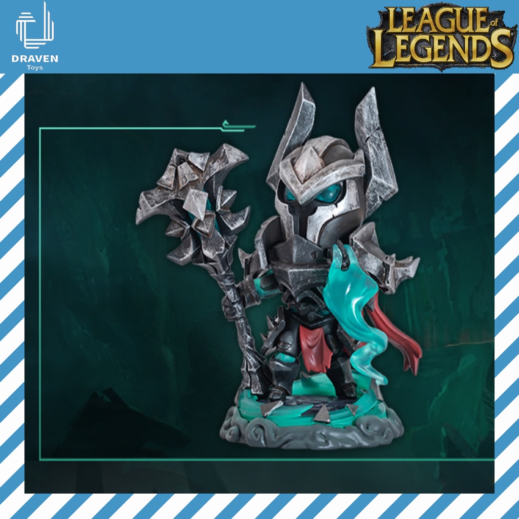 Mô hình Chính hãng Riot Games Mordekaiser Unlocked Statue có led Liên Minh Huyền Thoại LOL - Cam kết hàng Authentic 100%