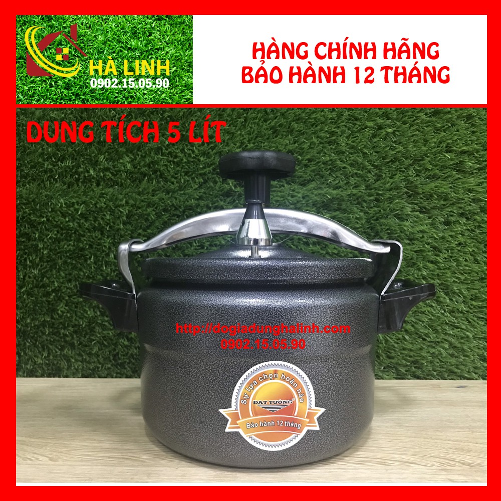 Nồi áp suất bếp từ Đạt Tường NAS-04, Dung tích 5L, Dùng cho bếp từ, bếp ga, bếp hồng ngoại, Bảo hành 12 tháng - ASG04