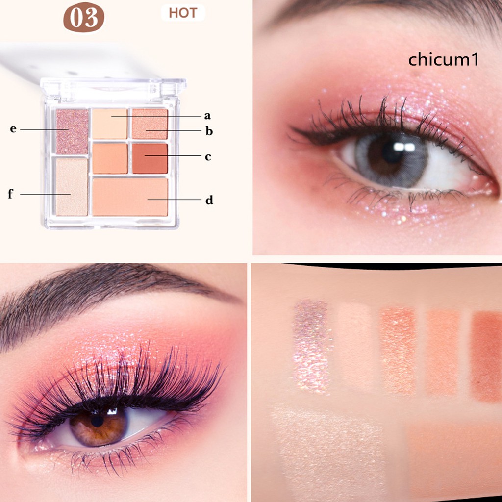 (Hàng Mới Về) Bảng Phấn Mắt 7 Màu Ánh Ngọc Trai Nhung Mịn Không Thấm Nước | BigBuy360 - bigbuy360.vn