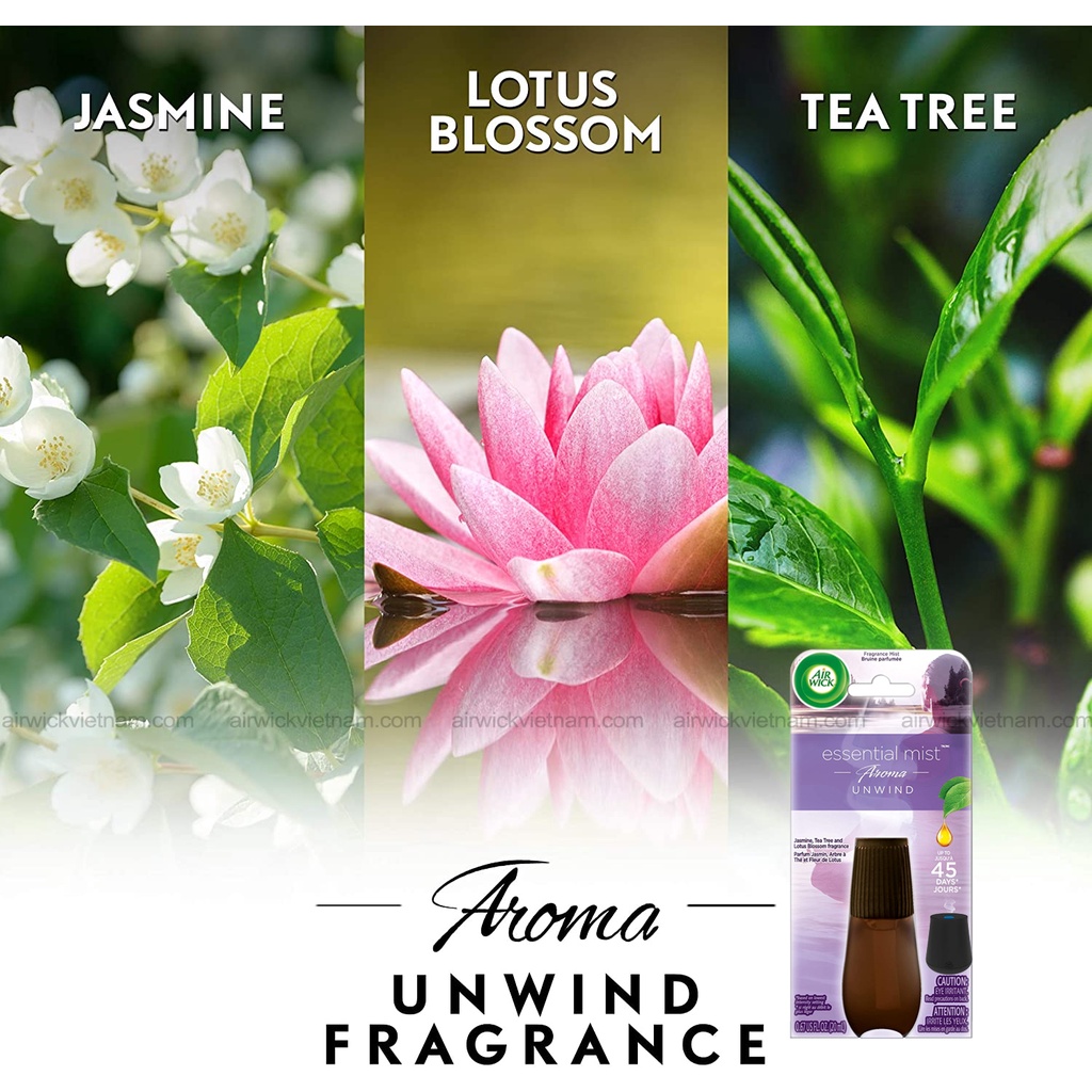Tinh dầu Air Wick Mist Essential 20ml Mỹ dùng thay thế cho máy khuếch tán tinh dầu siêu âm