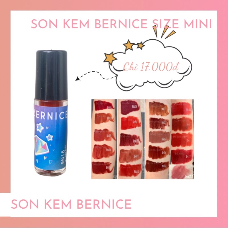 SON MINI BERNICE 20 MÀU - GIÁ CỰC SỐC 🙀