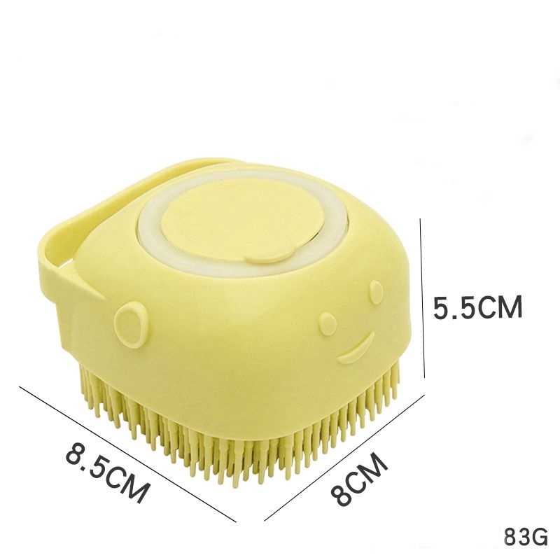 Bàn Chải Tắm Cho Cún Mèo Bằng Silicon Massage Mềm Mại