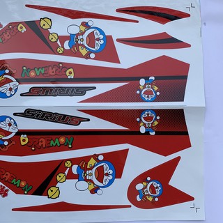 Tem xe Sirius Doraemon đỏ