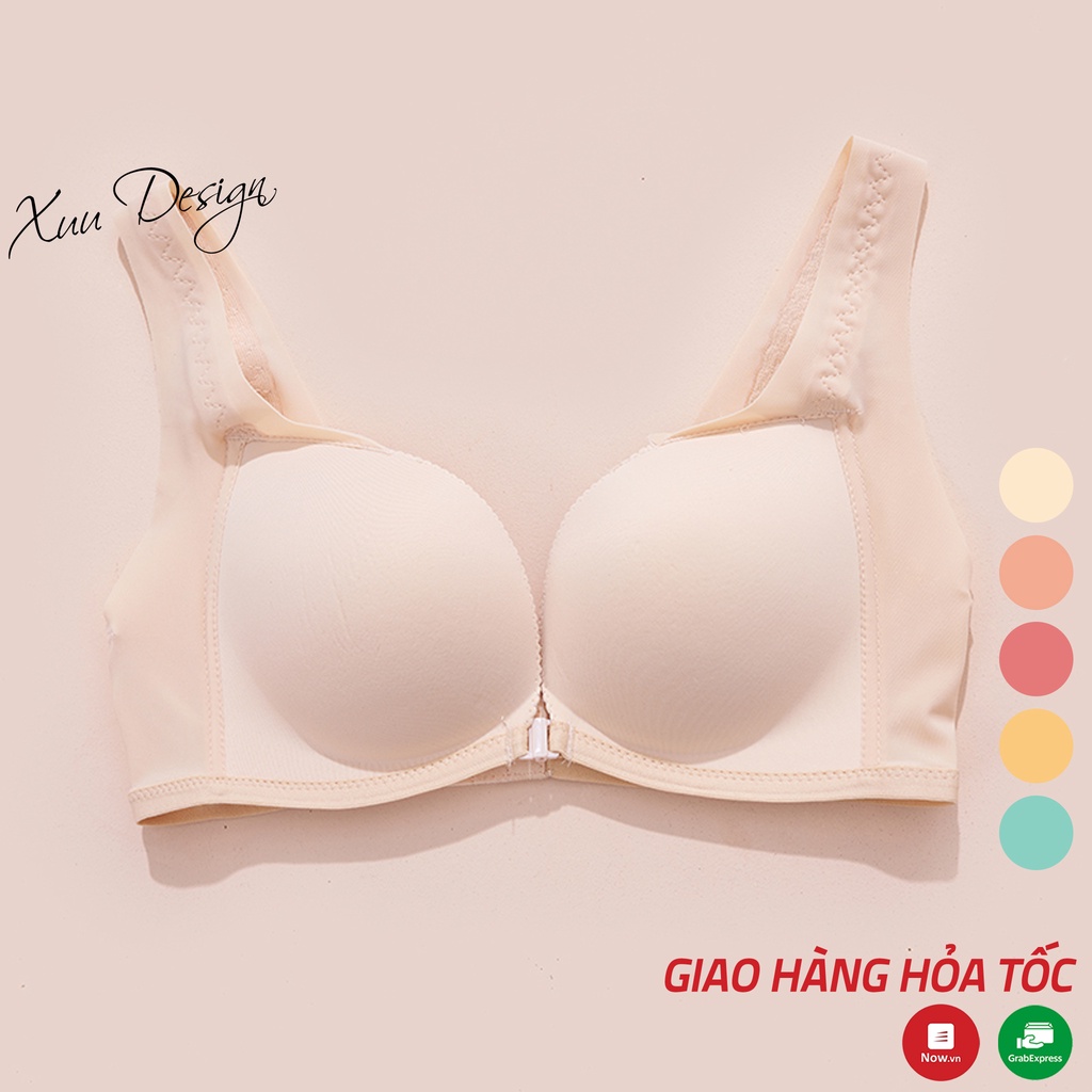 Áo lót nữ Xuu đệm vừa cái trước nâng đẩy ngực, chất su mềm mại thoáng mát - AV40