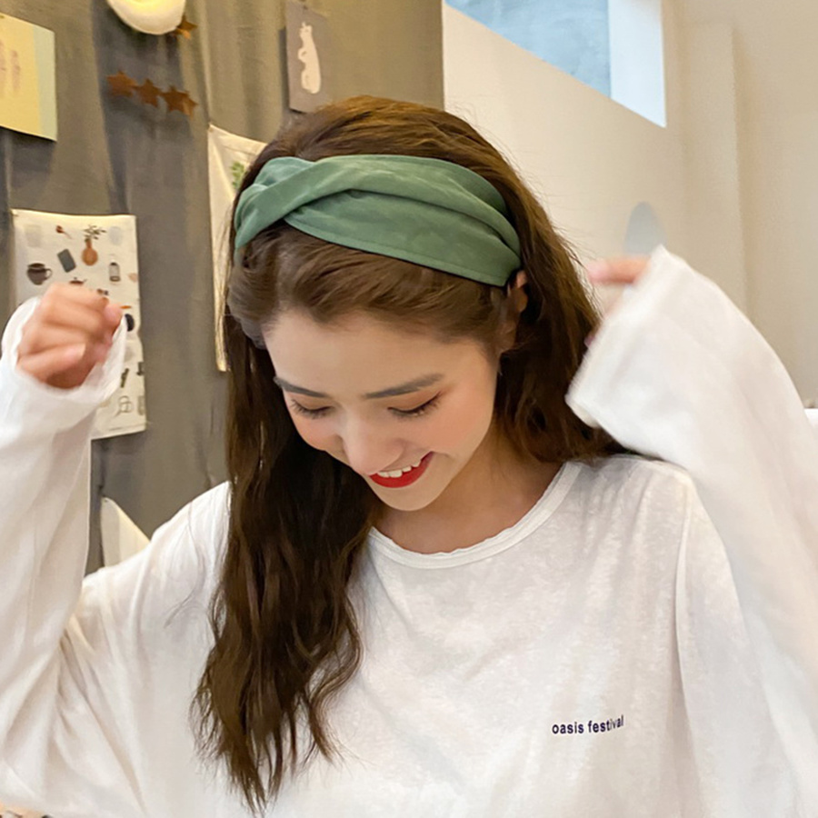 Cài tóc vải quấn chéo thời trang Hàn