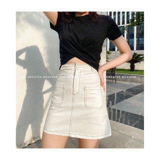 Chân váy thô chỉ nổi 03