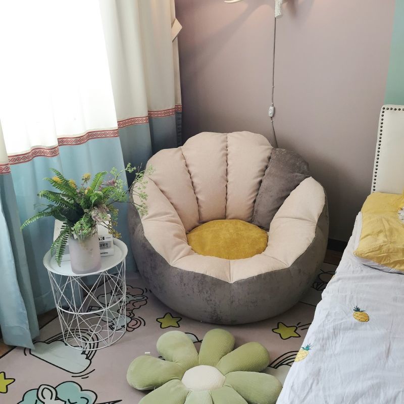 ❁❆☊Ghế sofa lười biếng bean bag tatami ghế căn hộ nhỏ ghế sofa đơn phòng ngủ ban công ghế salon lưới ghế sofa nhỏ màu đỏ