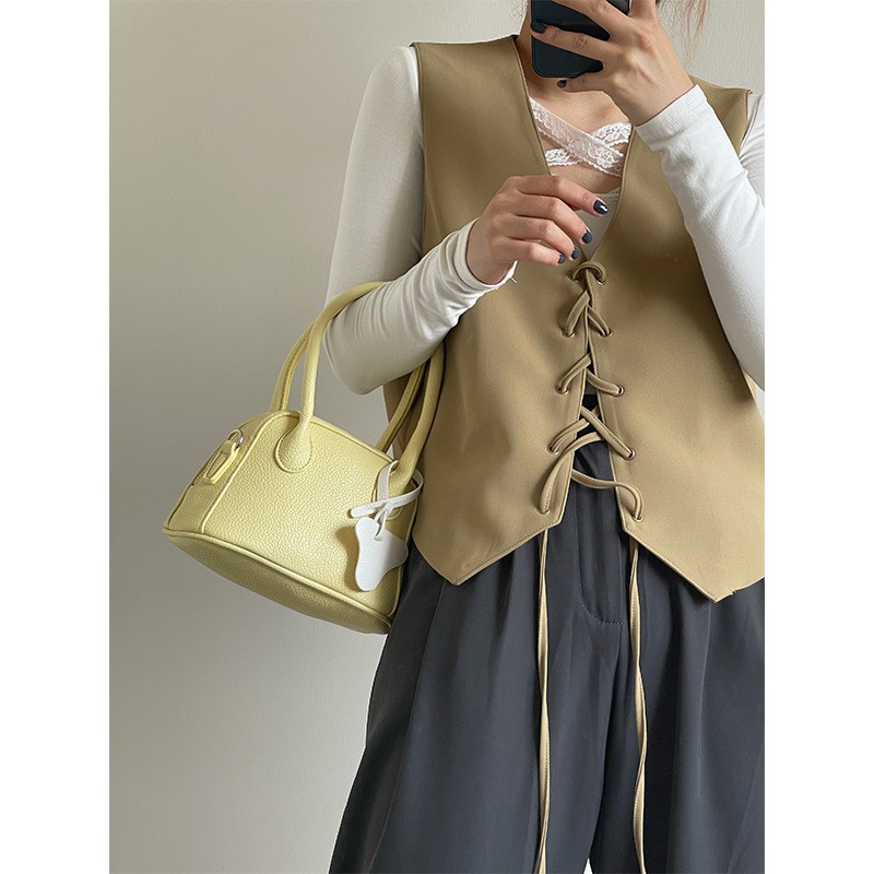 Túi Da Mềm Đeo Chéo Kiểu Dáng Đơn Giản Thanh Lịch Dành Cho Nữ