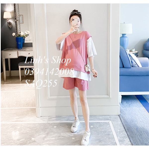 Set Áo Quần Bầu Bộ Bầu Xinh SAQ255